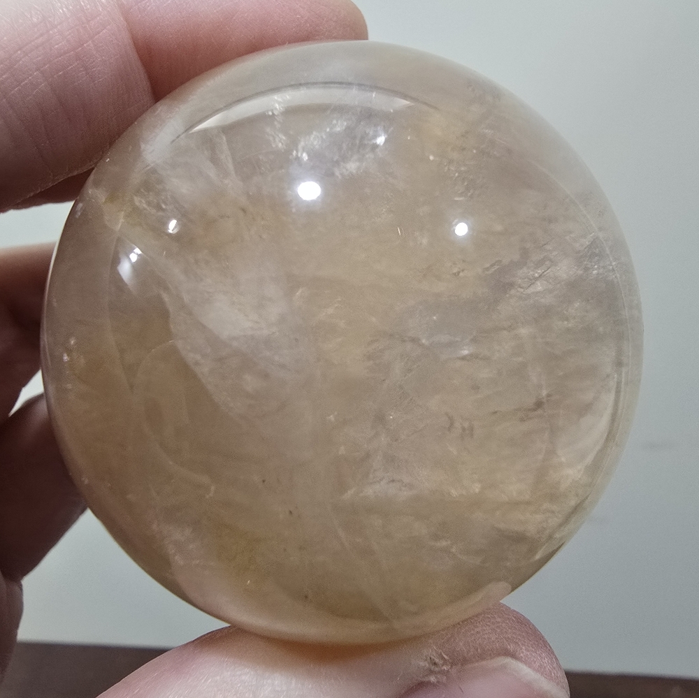 Citrine Crystal Sphere 58mm - Picture 10 of 17